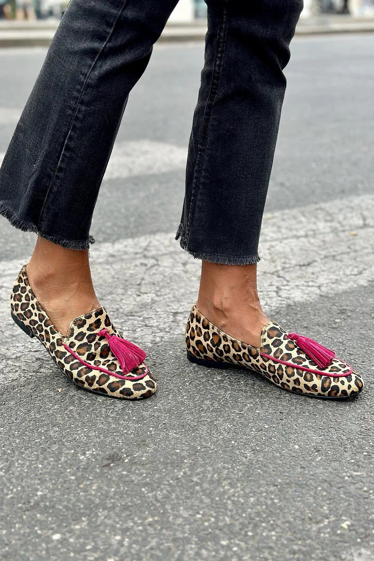 Rihanna | Mokasíny s leopardím vzorem