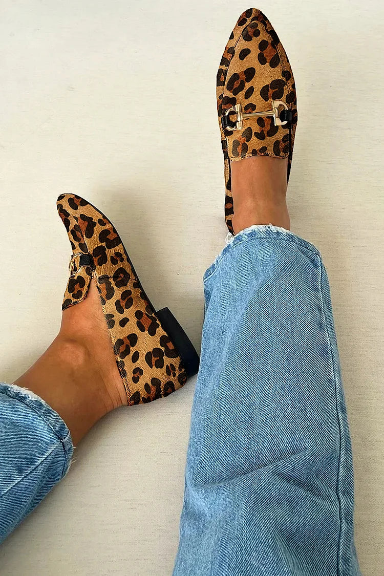 Gia | Elegantní mokasíny s leopardím vzorem