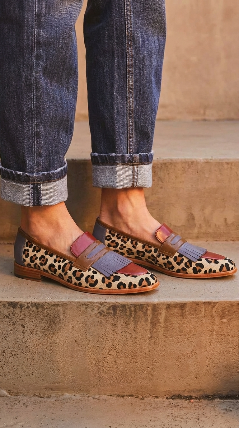 Zelda | Elegantní mokasíny s leopardím vzorem