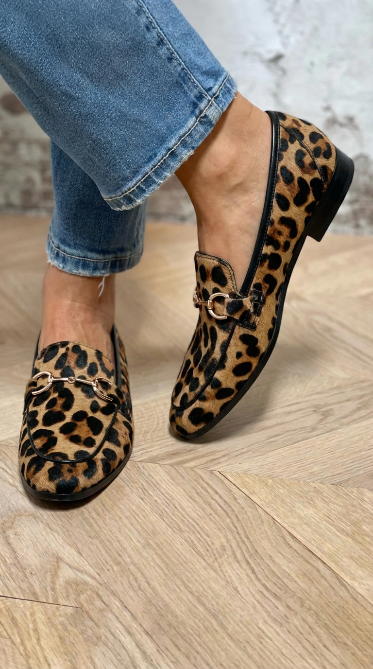 Adrianna | Mokasíny s leopardím vzorem