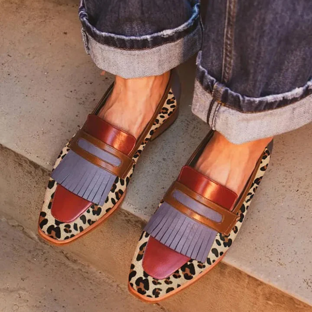 Zelda | Elegantní mokasíny s leopardím vzorem