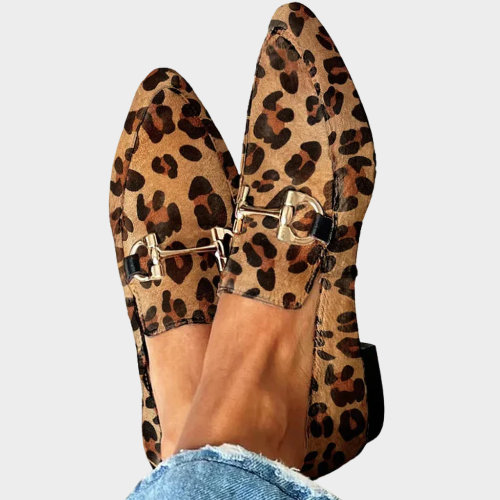 Gia | Elegantní mokasíny s leopardím vzorem